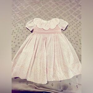 NEW Cecil & Lou Pink Blossoms Smocked Dress 4T